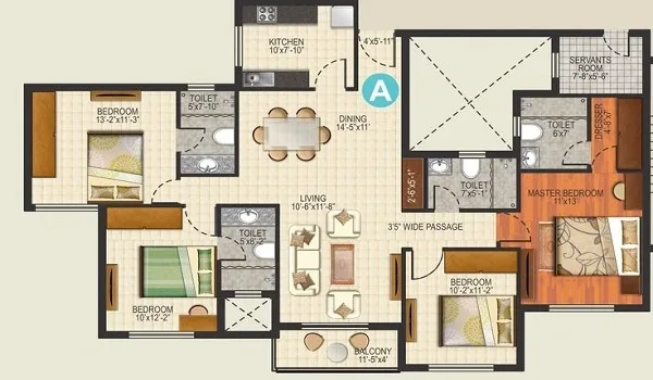 Featured Image of Prestige Sonnenahalli 4 BHK Floor Plan